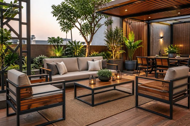 Metal and Wood Furniture for Exterior Design: Stylish & Durable Solutions