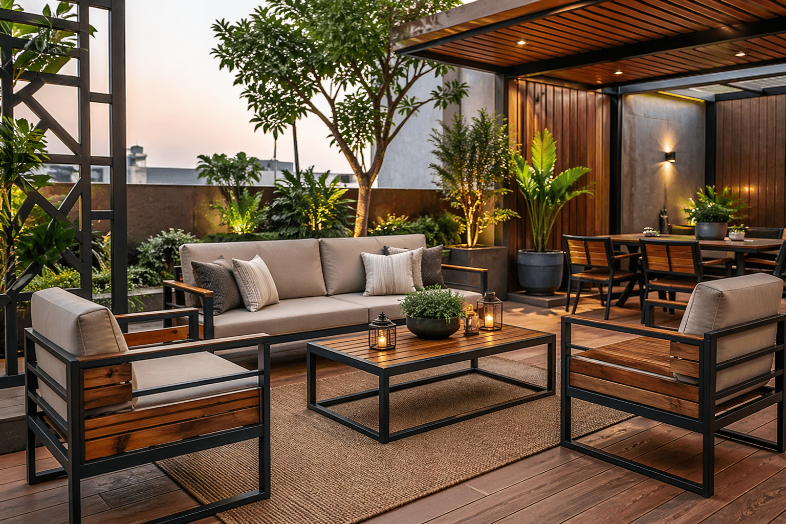 Metal and Wood Furniture for Exterior Design: Stylish & Durable Solutions