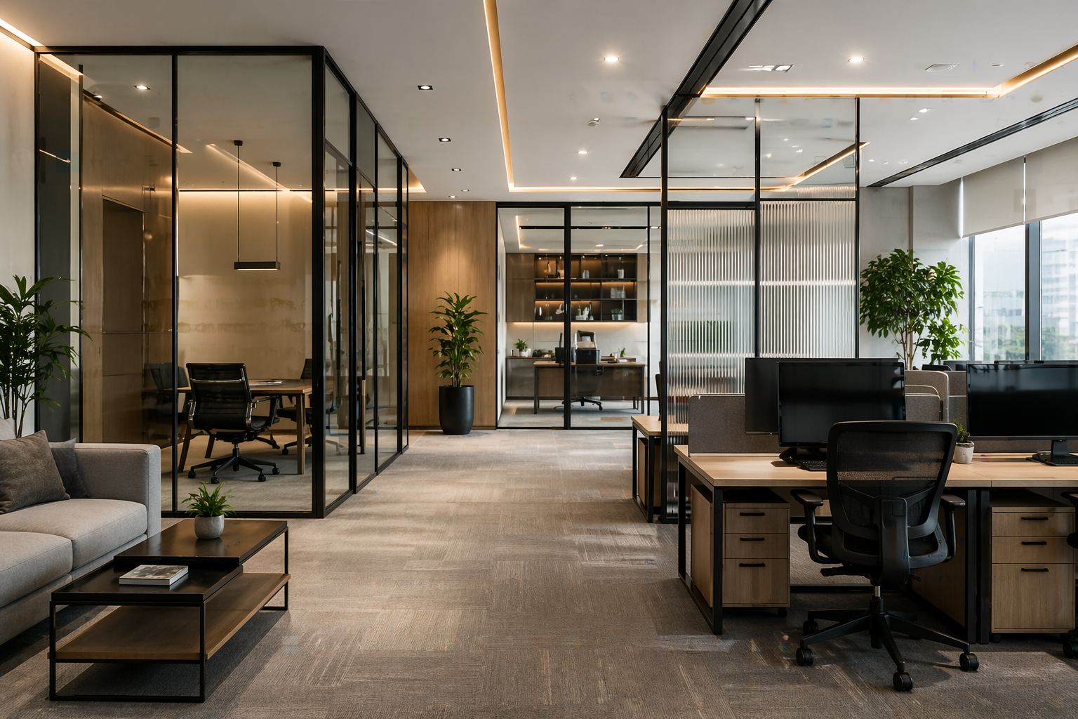 Office Interior Solutions for Productivity & Style | Modern Commercial Spaces
